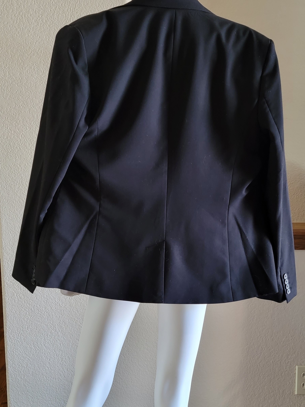 Classic Black Blazer - Tailored Back Seam